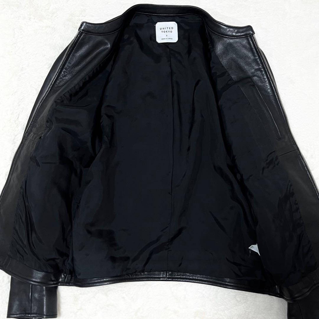 ユナイテッドトウキョウ✨️ライダースジャケット シングル 羊革