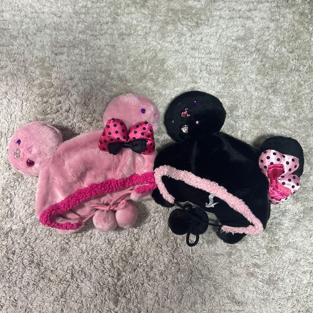 ディズニー ファンキャップ ミニー ピンク 黒 セット売り - メルカリ