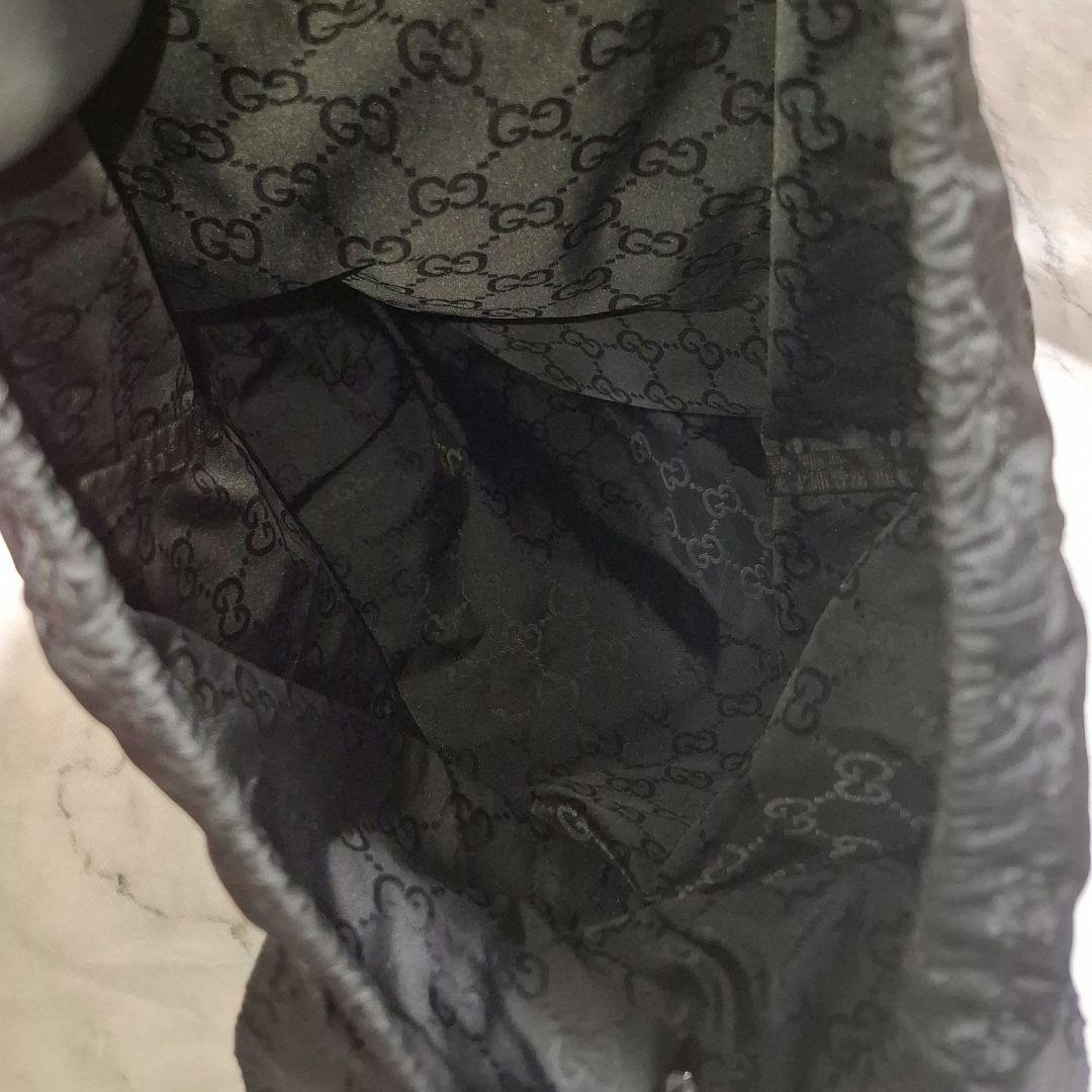 《希少》GUCCI ナイロン リュックサック レザー　クマ　マスコット　GG