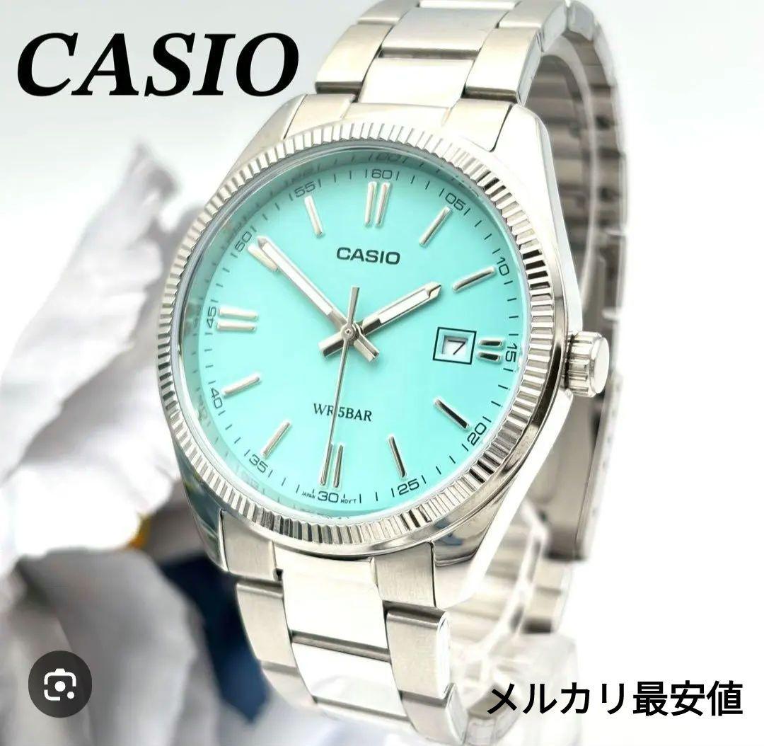 CASIOMTP-1302D-2A2JF 腕時計 ティファニーブルー Tiffany Casio' MTP-1302PD-2A2V with turquoise blue dial is the