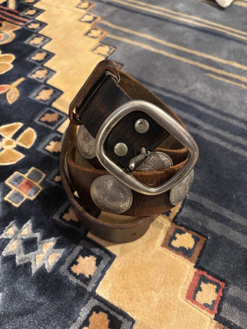 モルガンコンチョベルト 1981年 レザーベルト  ヴィンテージ モルガンコンチョベルト（時価）｜ 1921年にアメリカで発行された