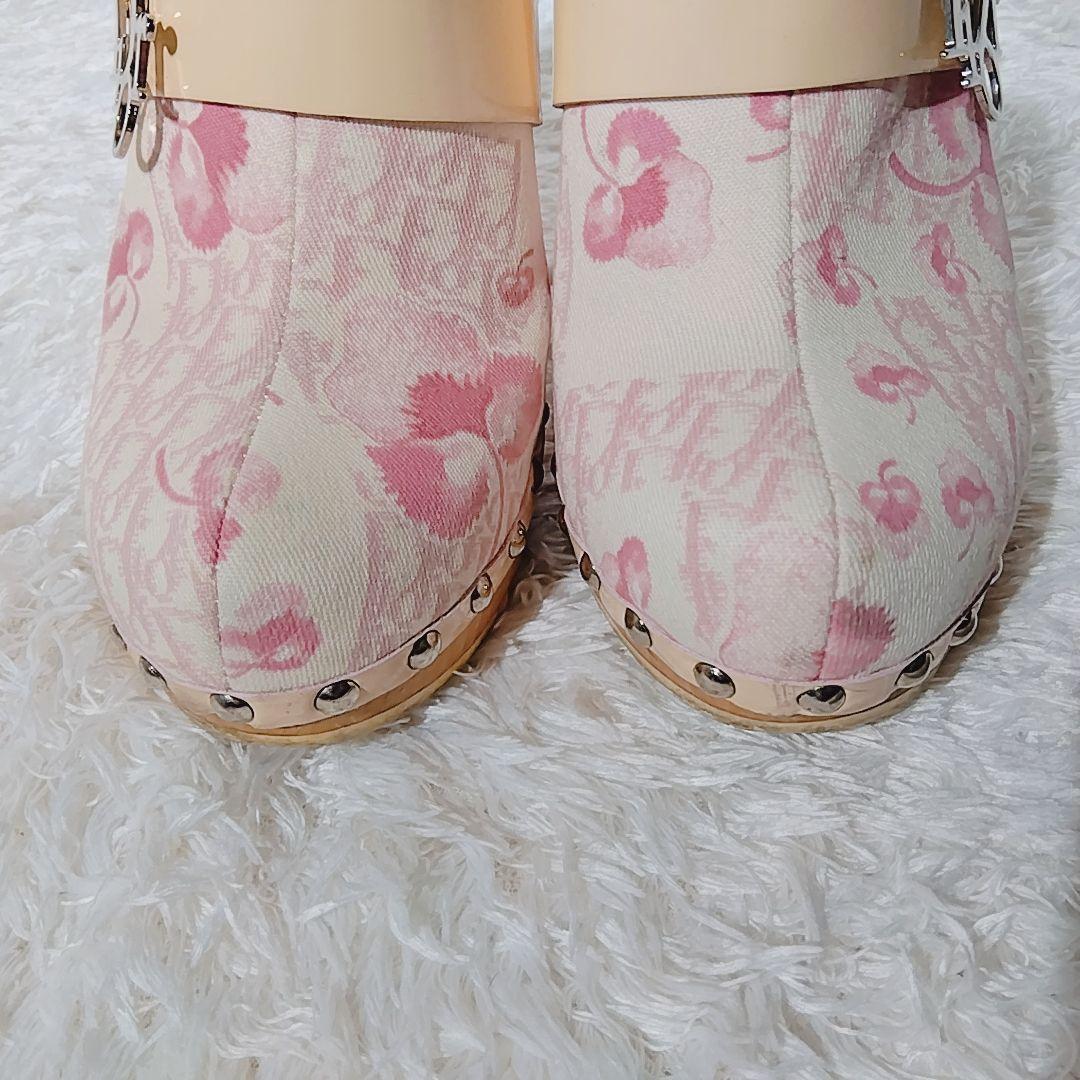 箱付き 美品】ディオール トロッター フラワー ガーリー ブロッサム サボ