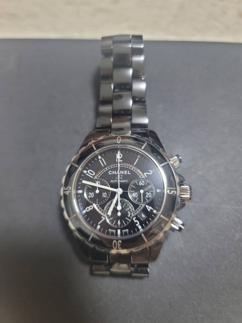 CHANEL J12 自動巻き時計 ブラック - メルカリ