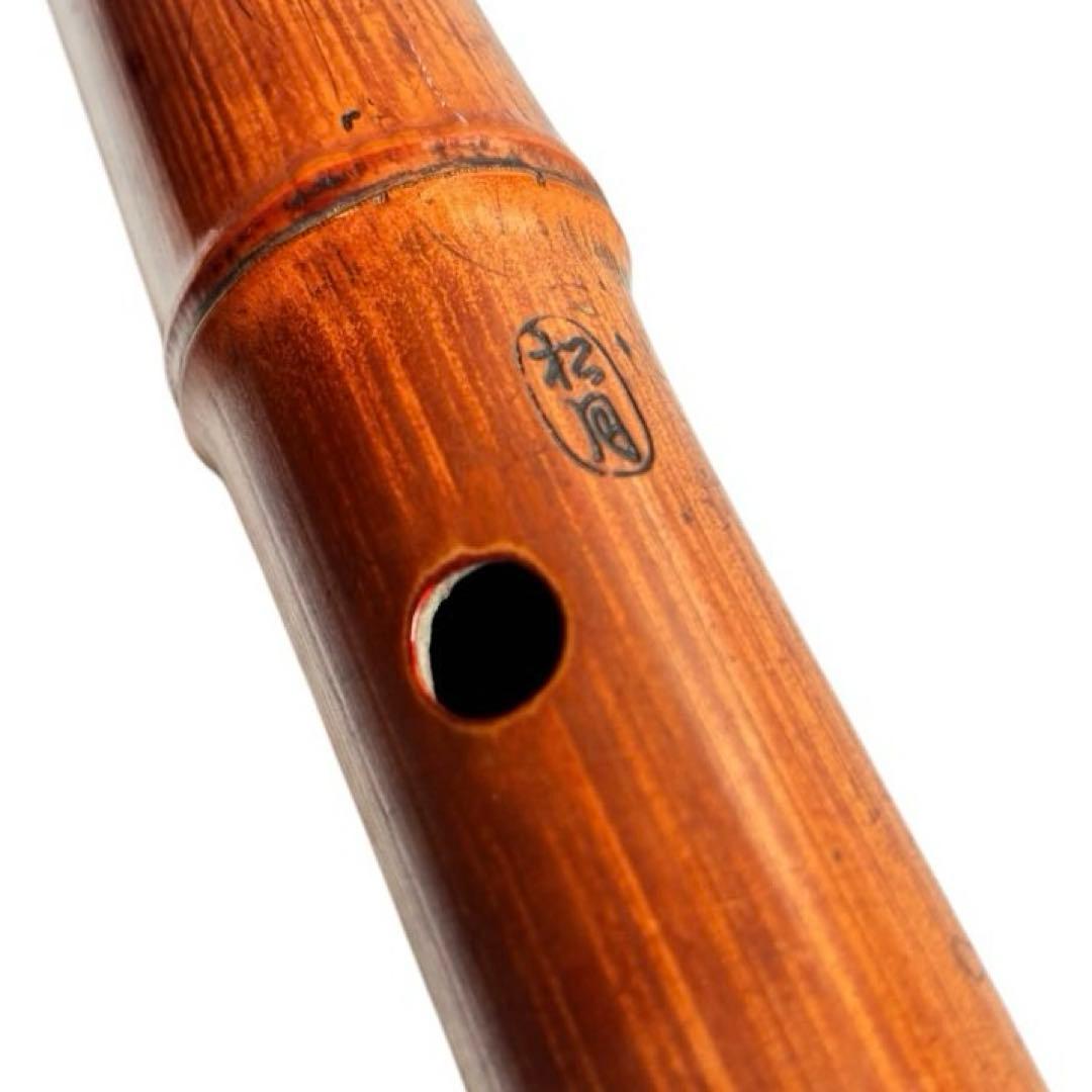 在銘 松月】竹製 尺八 一本管 1尺8寸相当 全長