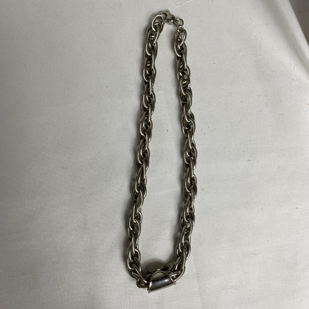 DOLCE&GABBANA 極太 喜平 チェーン ネックレス 316L 幅18mm 極太 メンズネックレス シルバー 喜平チェーン B系 HIPHOP