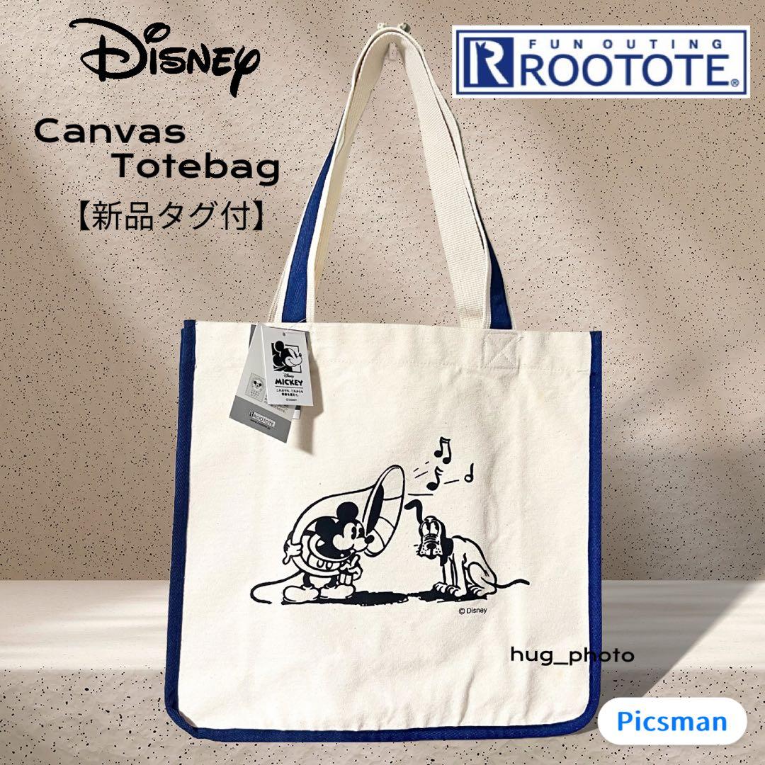 新品タグ付】ROOTOTE Mickey ミッキー キャンバストートバッグ - メルカリ