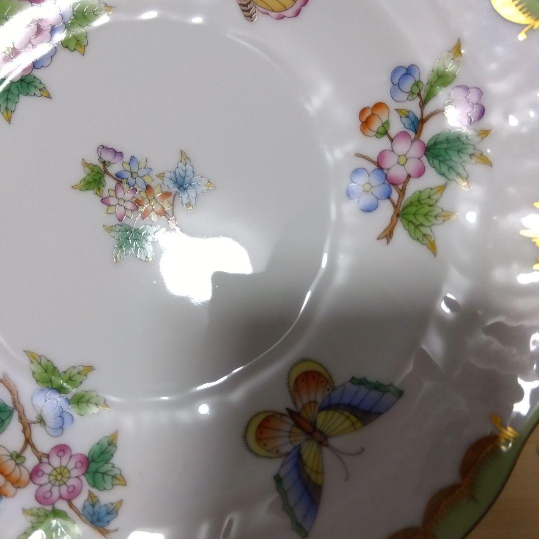 HEREND ヘレンド ヴィクトリアブーケ 18.7cm プレート 2枚　ペア