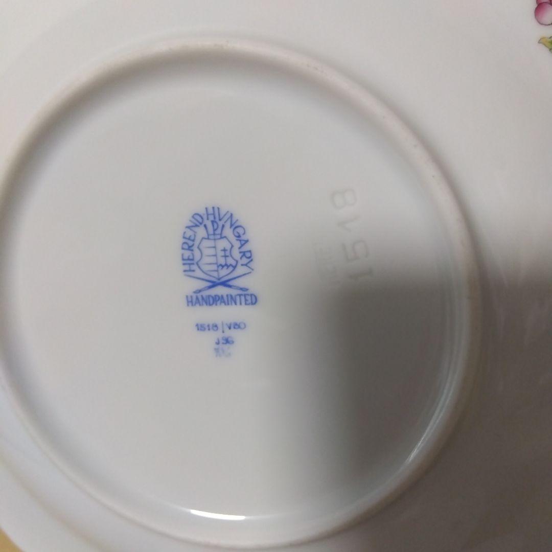 HEREND ヘレンド ヴィクトリアブーケ 18.7cm プレート 2枚　ペア
