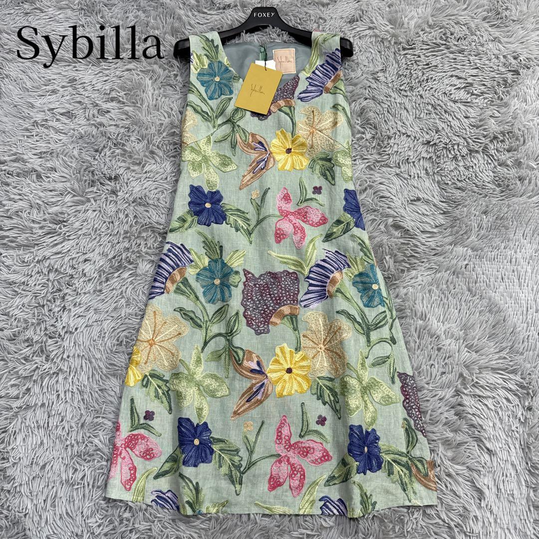 未使用✨希少✨シビラ フラワー刺繍フレアワンピース リネン 総柄 ノースリーブ 2026年最新】シビラ 刺繍 ワンピの人気アイテム - メルカリ