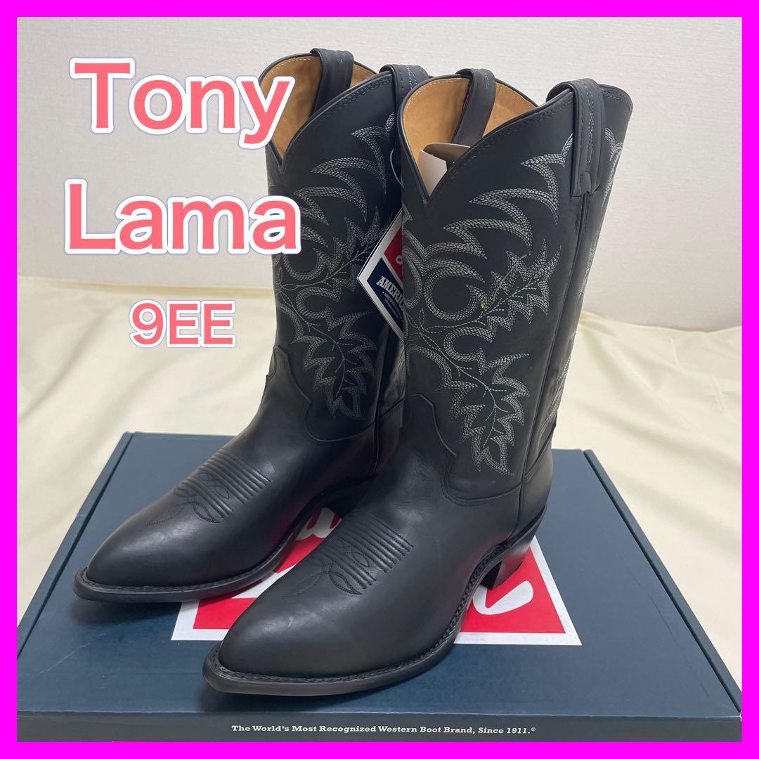 未使用】 トニーラマ ウエスタンブーツ 刺繍 黒 27cm - メルカリ