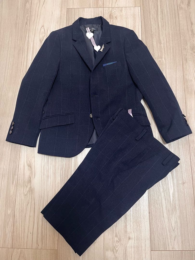 美品】EAST BOY フォーマルスーツ ネイビー 130 卒園式 入学式 - メルカリ