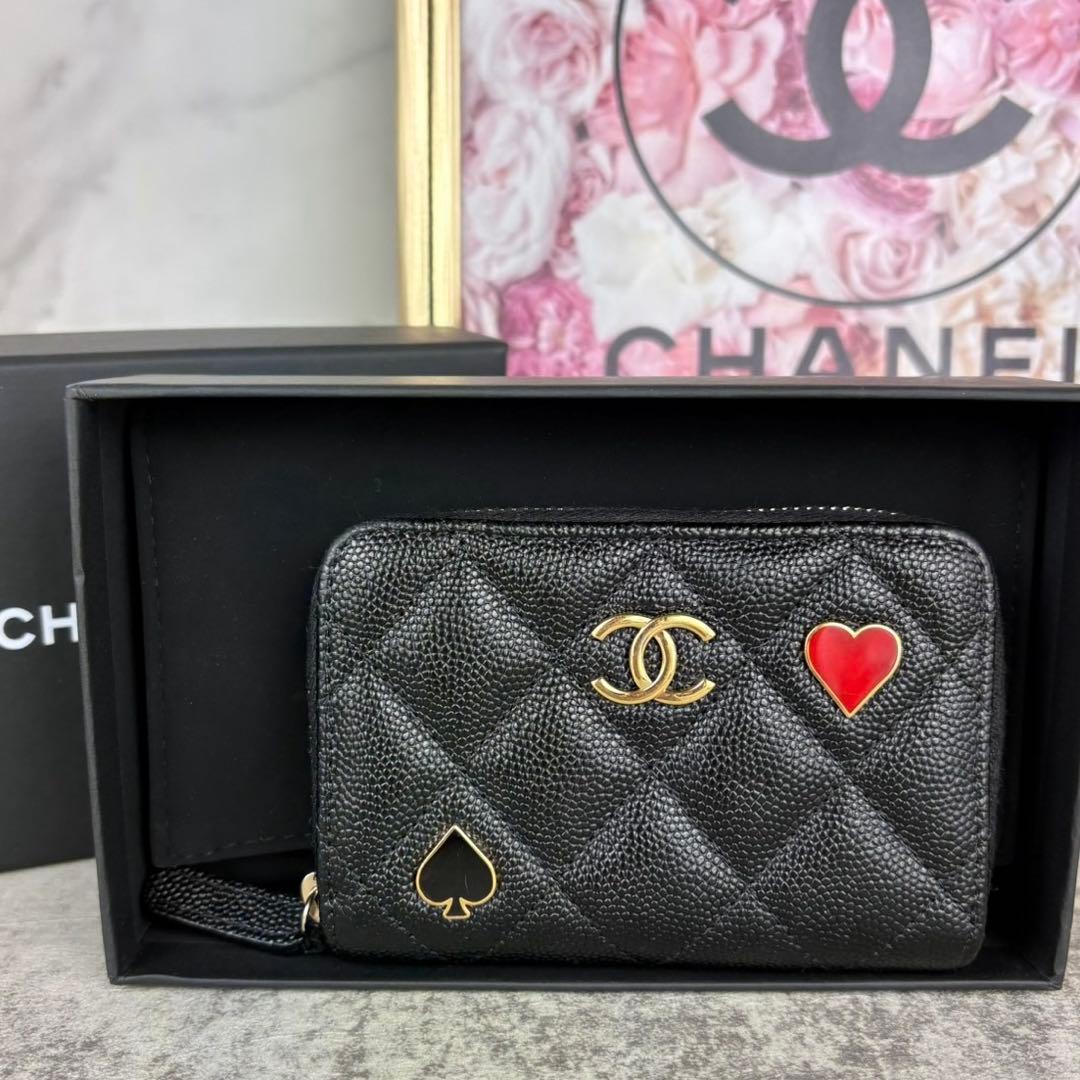 CHANEL キャビアスキン　トランプ　マトラッセ　ケース　カードケース CHANEL（シャネル） カードケース MATELASSE マトラッセ AP3595 B10583