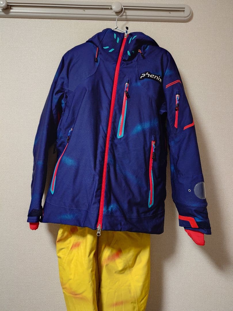 phenix 上下セットスキーウェア ネイビー/レッド + イエローパンツ フェニックス phenix Color Block Two-piece カラーブロックツーピース
