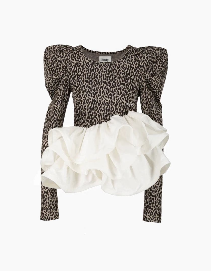Bibiy. EFFIE PEPURAMU LEOPARD TOP ビビィ - メルカリ