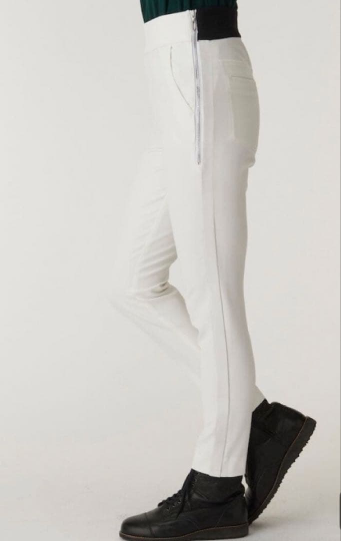 ランバンスポール ホワイトスリムフィットパンツ42 - メルカリ