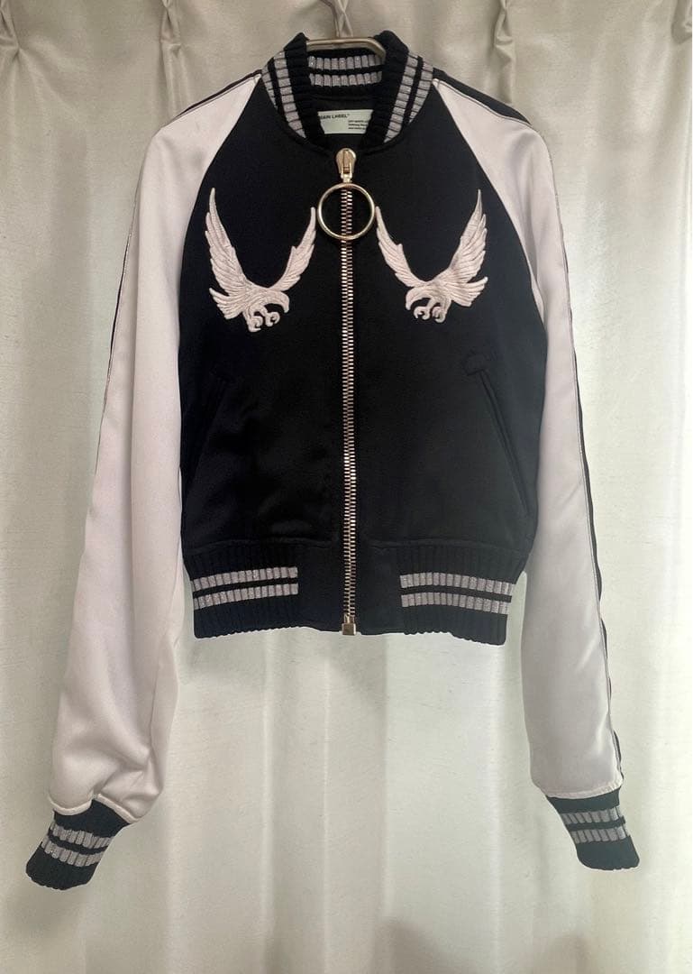 SALE品 未使用 OFF WHITE オフホワイト スカジャン XXS 中古・古着通販】OFFWHITE (オフホワイト) スカジャン レッド サイズ:S