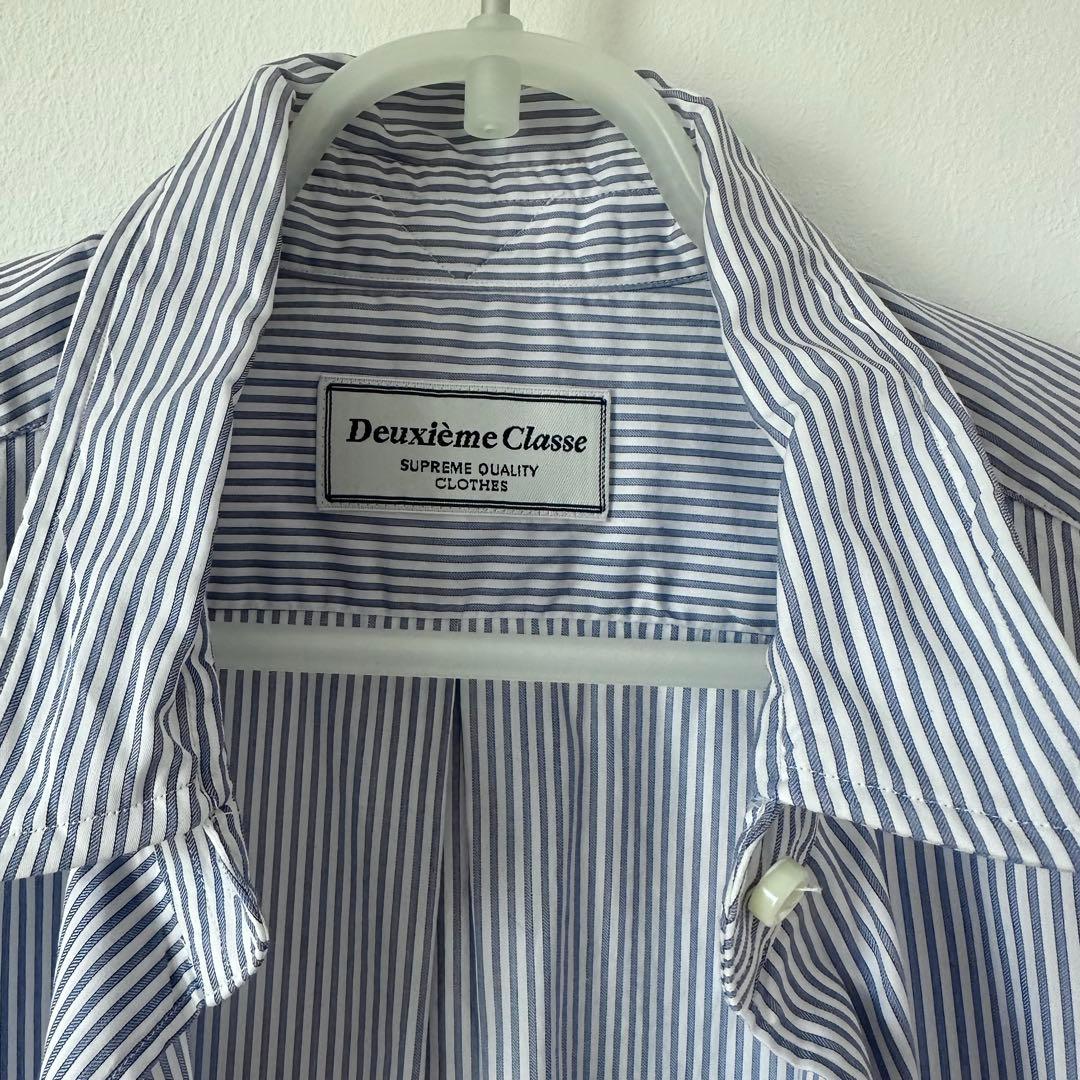 Deuxième Classe ドゥーズィエムクラス ストライプシャツ ブルー