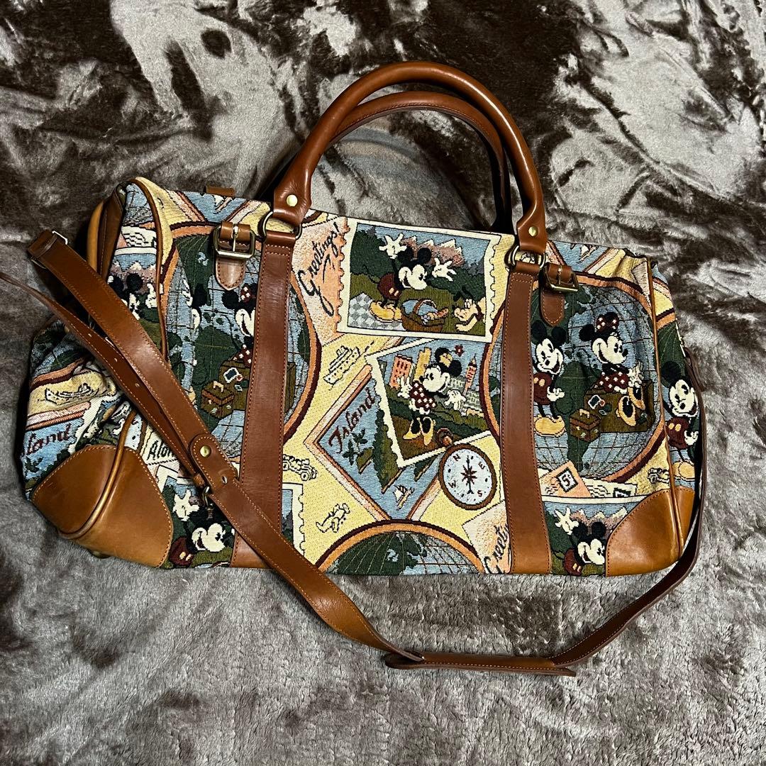 レア】ディズニー レトロミッキー ゴブラン織りボストンバック - メルカリ