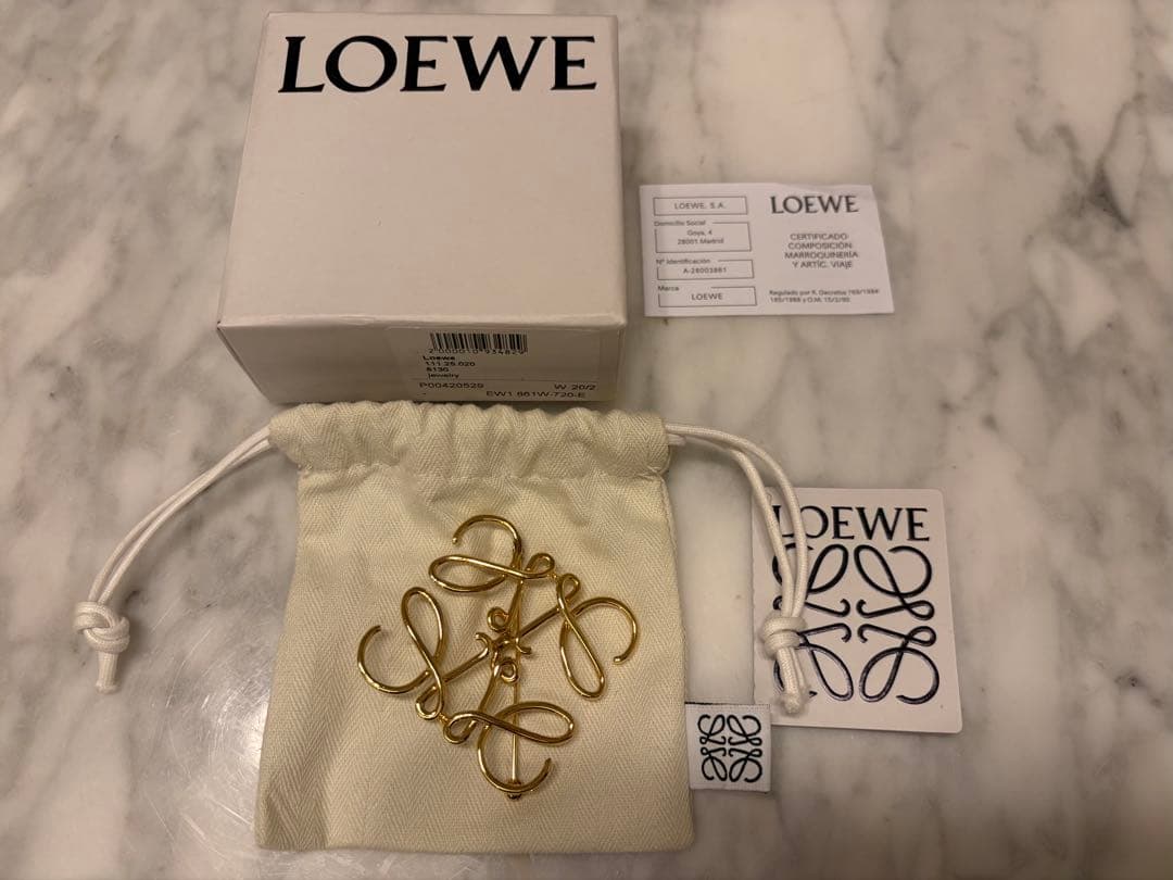LOEWE ゴールド ブローチ フロッグ ブローチ ゴールド - LOEWE Japan official website