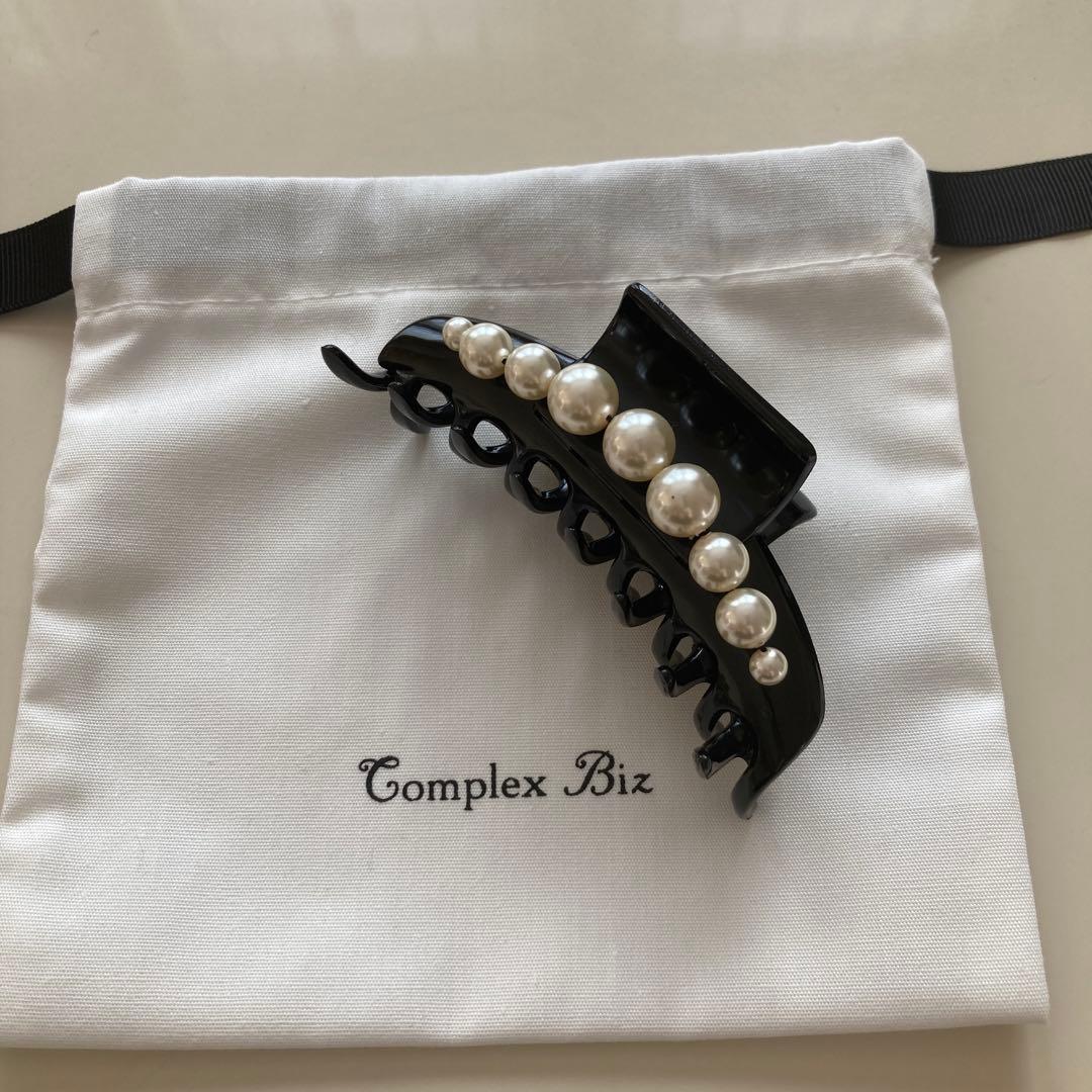 コンプレックビズ　パールブラック　ヘアクリップ コレクションパール バンスクリップ(ブラック) | バンスクリップ