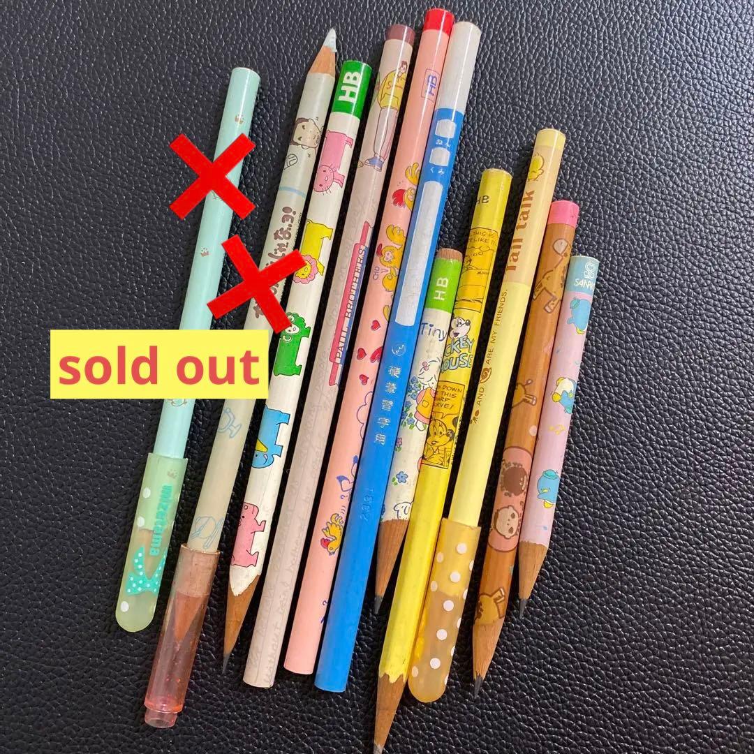 1980年代 昭和レトロアンティーク ファンシー文房具 鉛筆まとめ売り