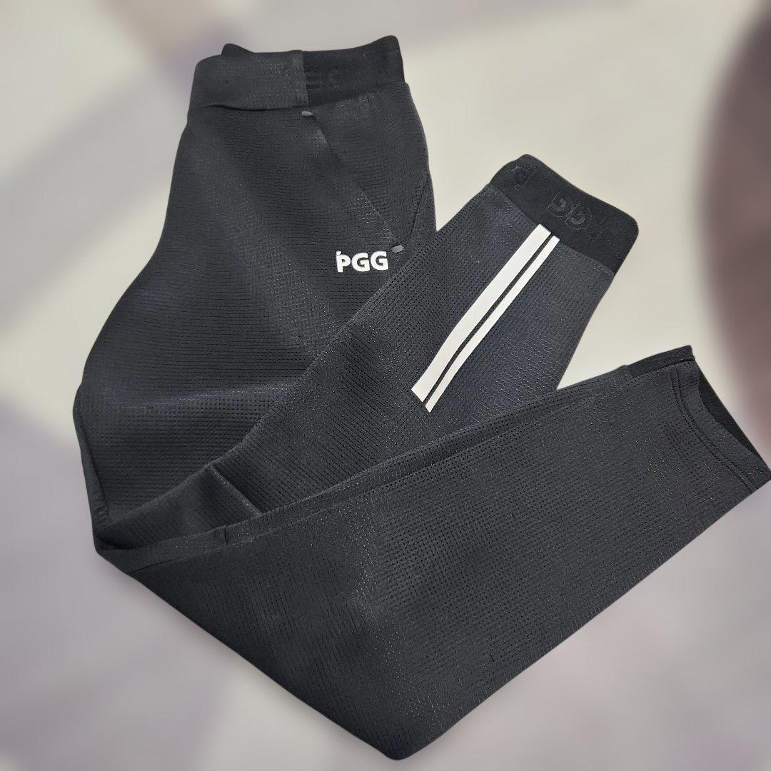 PGG メンズ ブラックパンツ ストライプ付き ストライプパンツ | MASTER BUNNY EDITION（マスターバニー