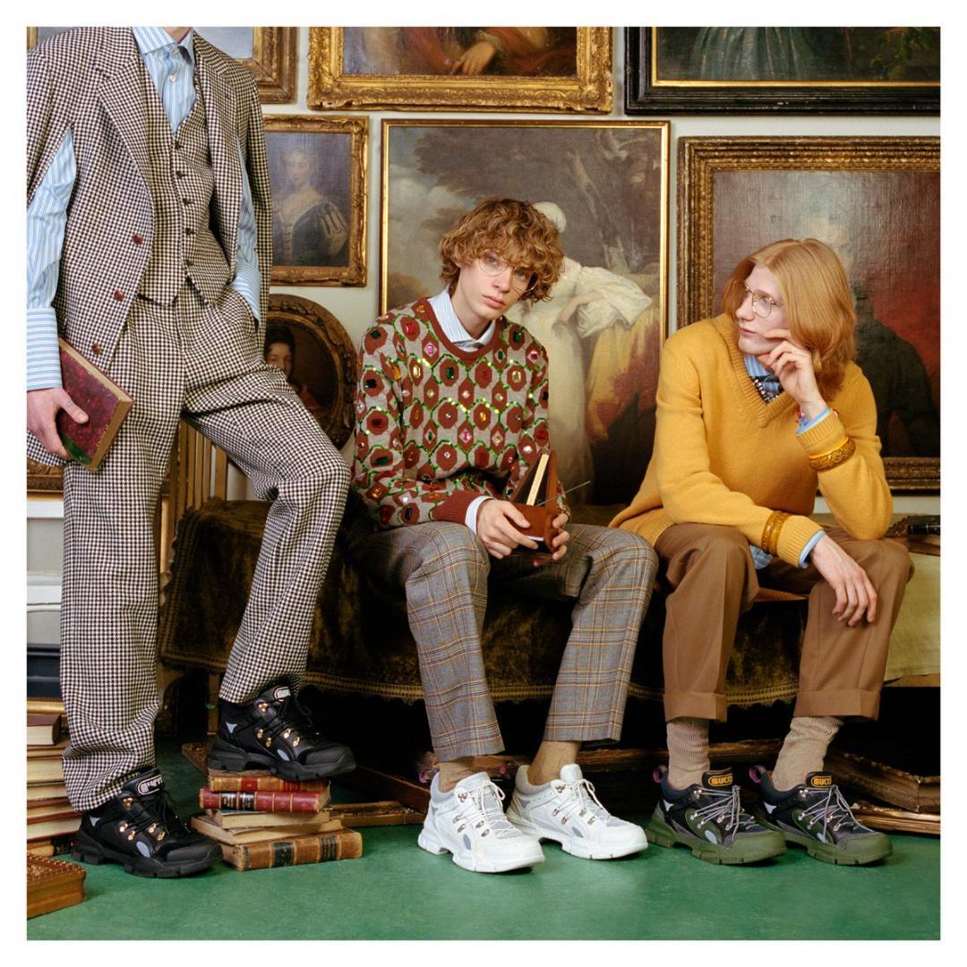 新品】GUCCI フラッシュトレック スニーカー ダッド ホワイト 29cm