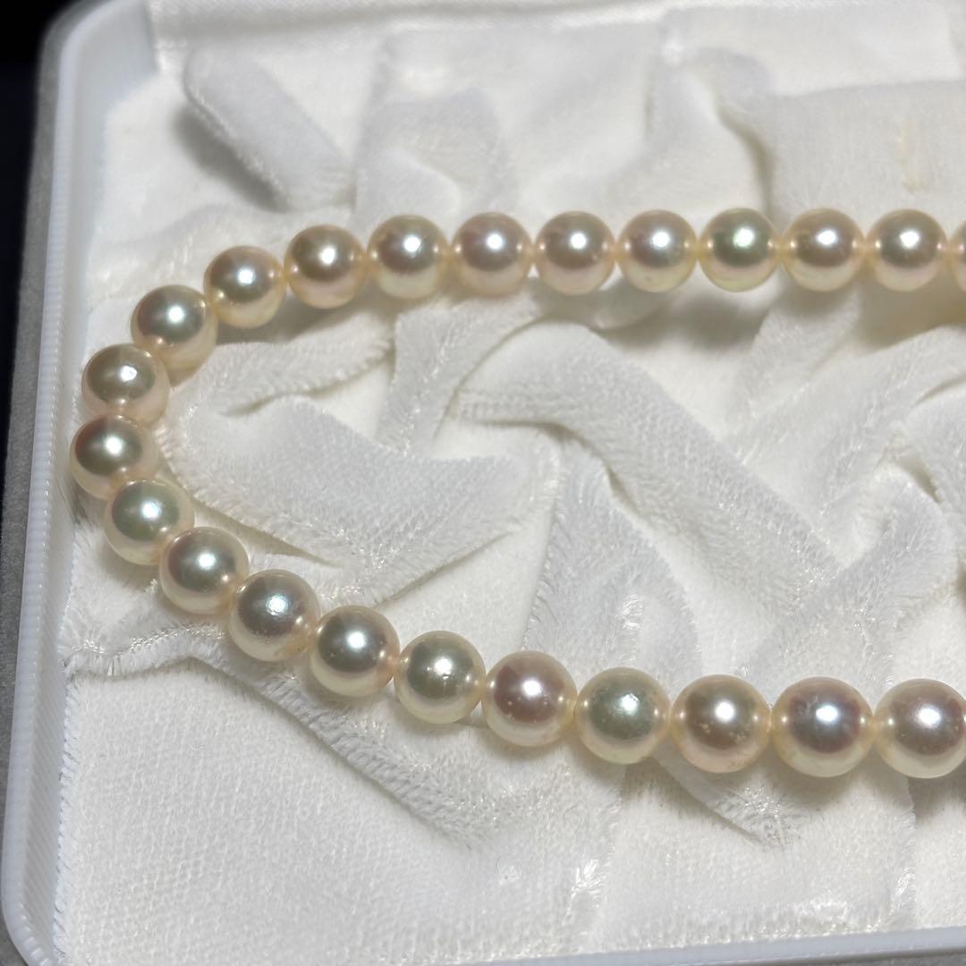 【テリ強】あこや真珠 7.0-7.5mm 42cm 33.1g アコヤ パール