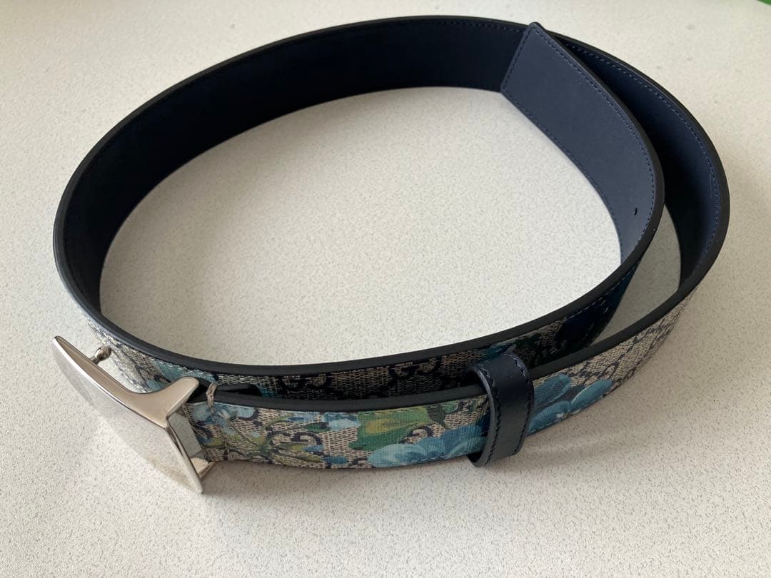 GUCCI 花柄レザーベルト 保存袋付き GUCCI（グッチ） 【10/15まで！ローン48回無金利】［銀座店］GUCCI GG