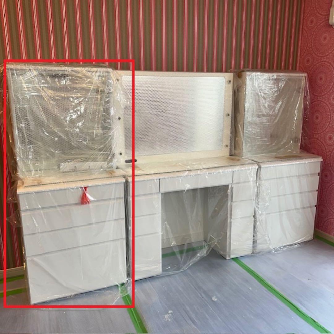 【新品未使用】LEDライト付女優ドレッサー60cmホワイト Amazon.co.jp: ドレッサー ライト付き 化粧台 コスメ台 幅60 LED 照明