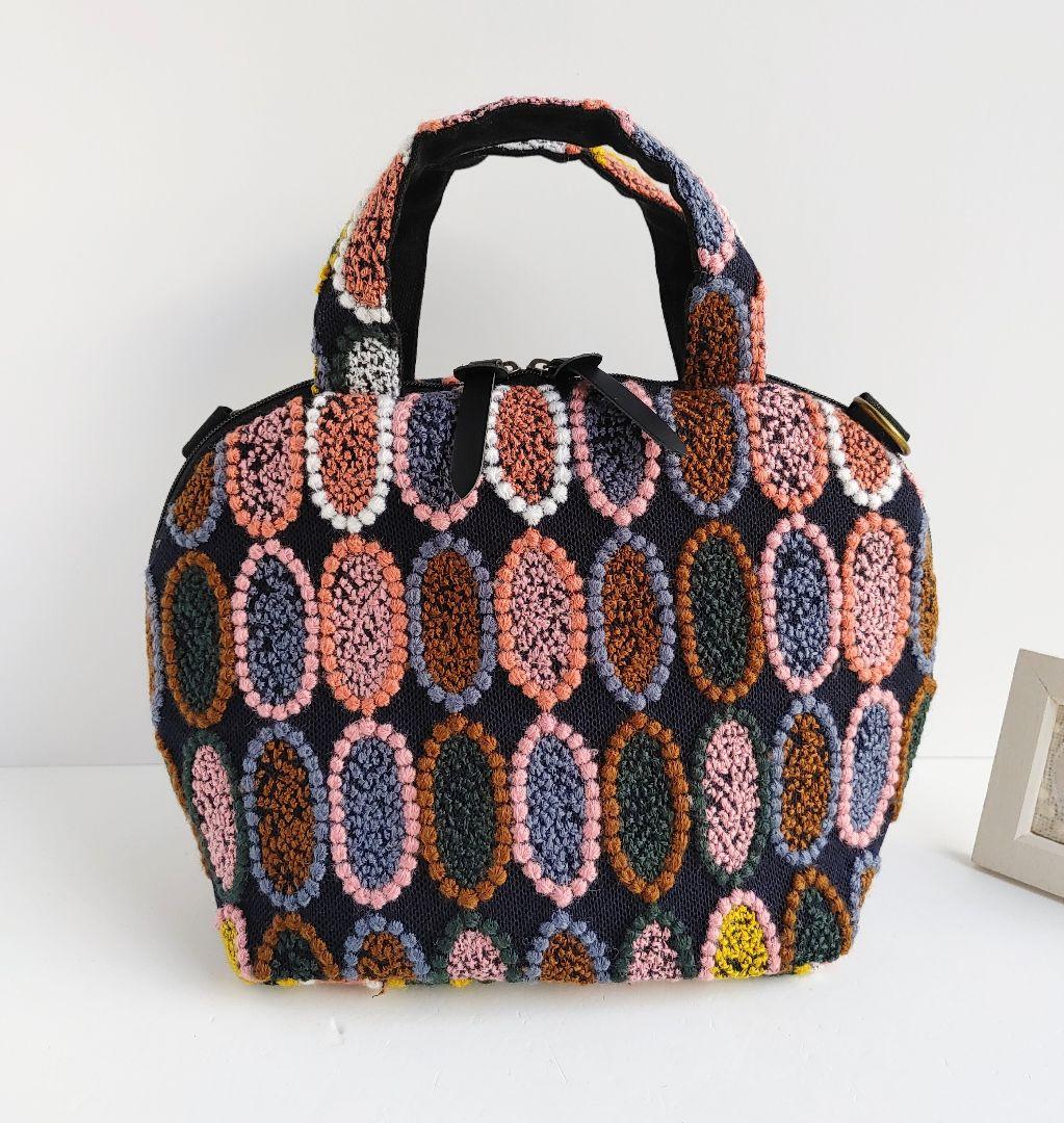 ミナペルホネン 超レア ピンクミッスク ミニサイズファスナーバッグ② バッグ ポケットバッグ タンバリン ピンク｜ミナ ペルホネン / minä