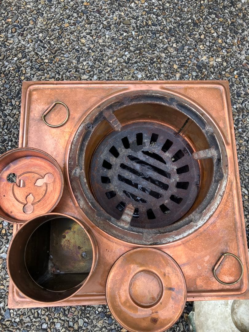 昭和レトロ当時物 銅兼 古道具 純銅製の銅壷 湯燗器 熱燗