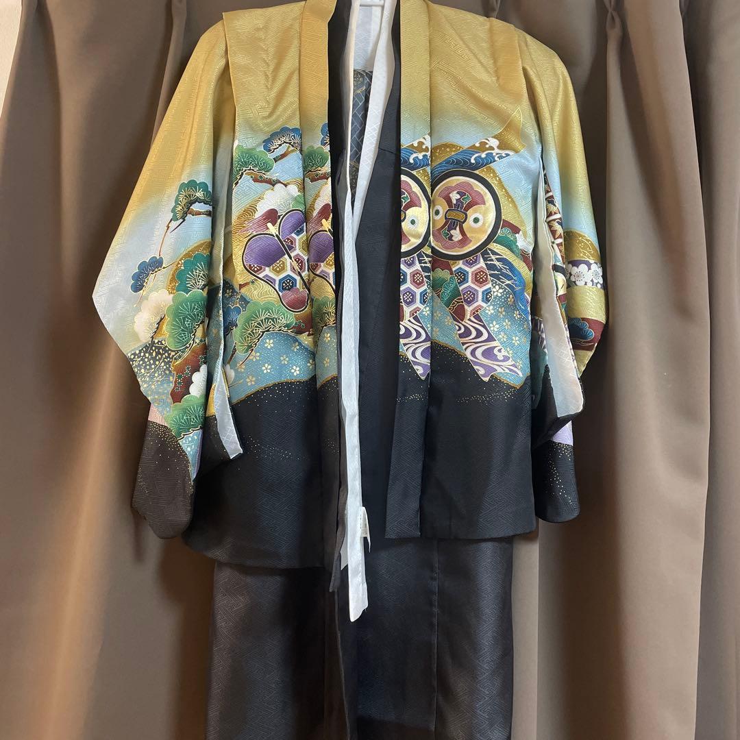 七五三用 金色と黒の着物　5歳児　七五三　着物 000000025529-01.jpg?size=org&t