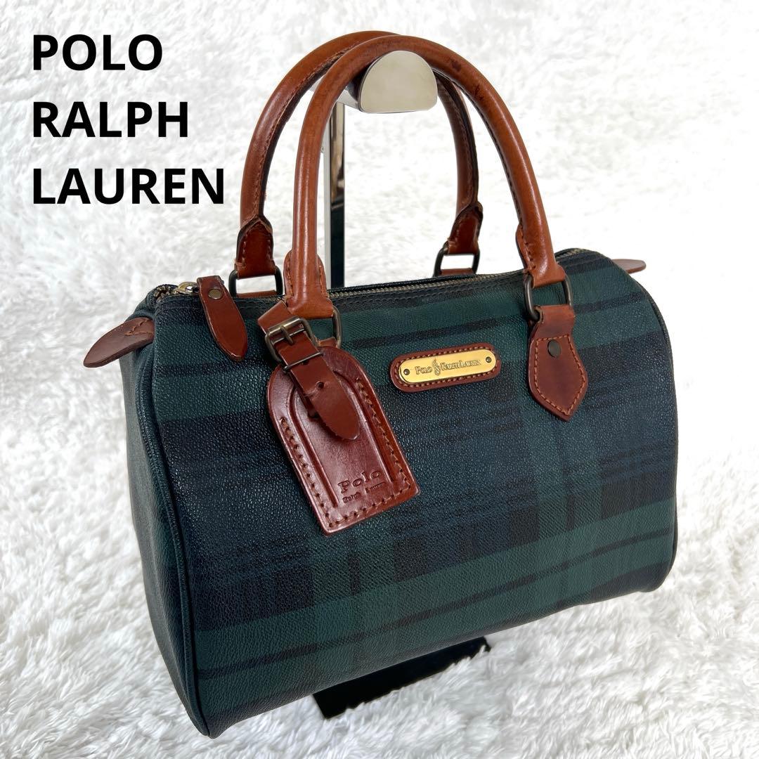 POLO RALPH LAURENミニボストンバッグ ブラックウォッチ - メルカリ