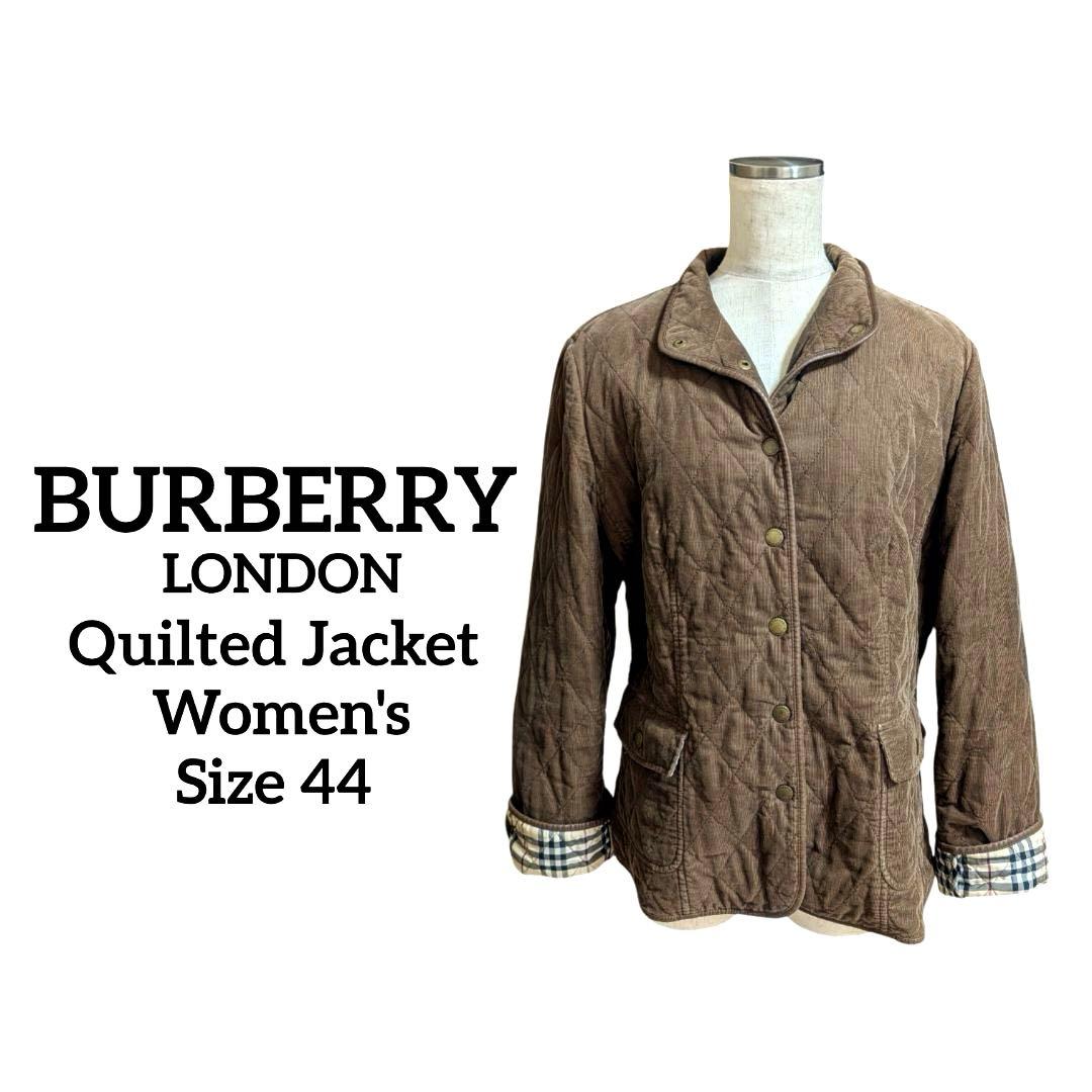 バーバリー ジャケット 中綿 キルティング ブラウン ノバチェック