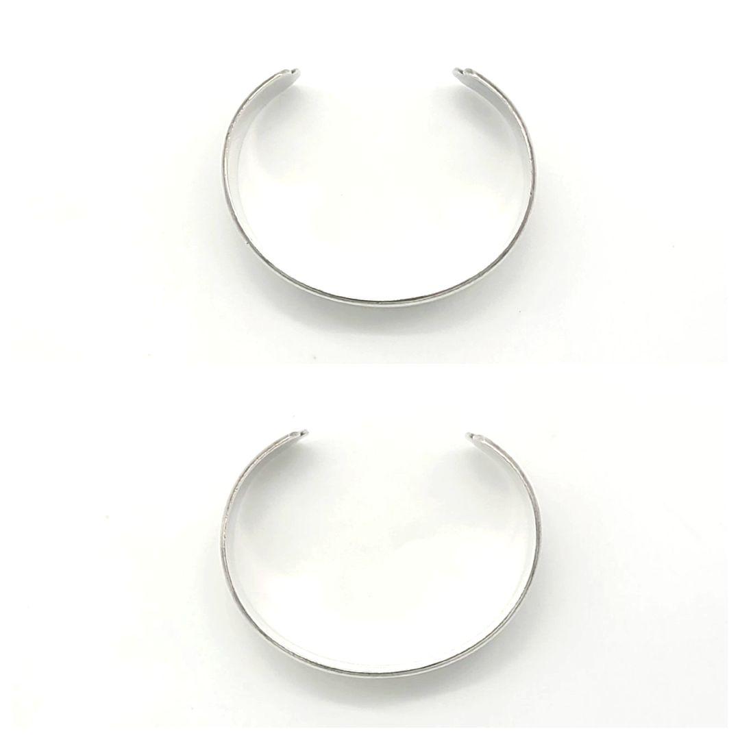 TIFFANY K14×925 ツイストロープ カフ ダブルライン バングル - メルカリ