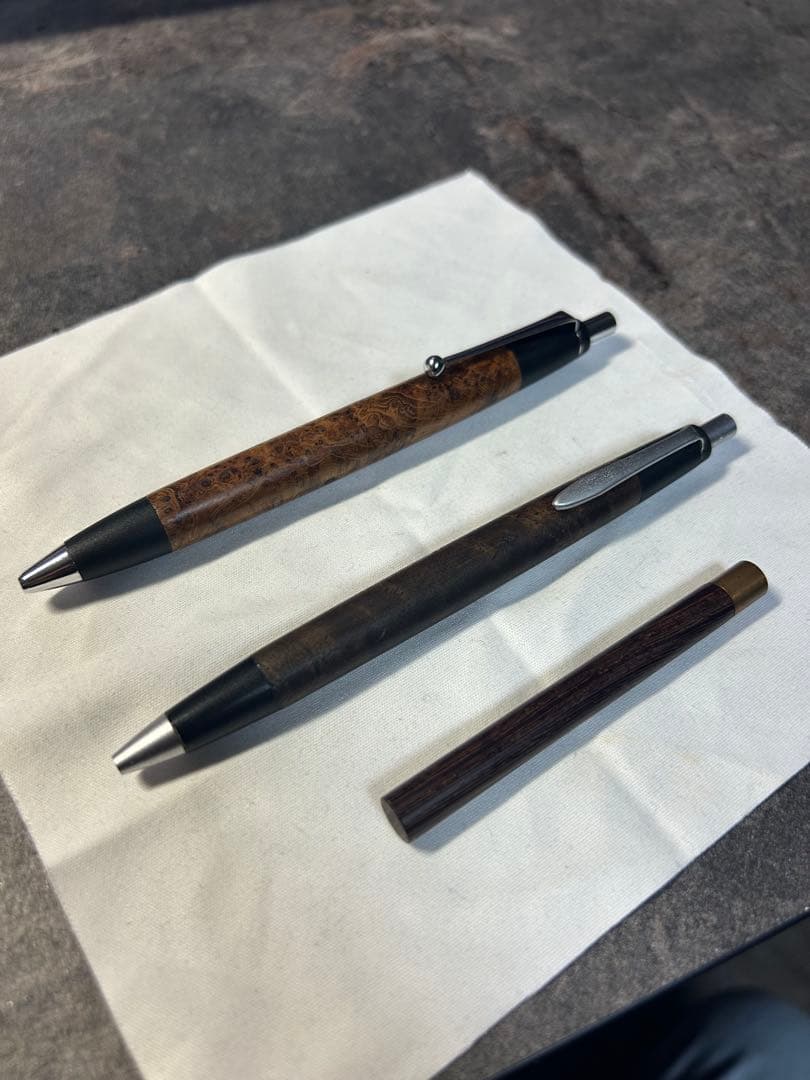 野原工芸　チーク瘤BP、神代胡桃MP 工房楔　ムラサキタガヤ芯ケース +おまけ 2026年最新】芯ケース 工房楔の人気アイテム - メルカリ