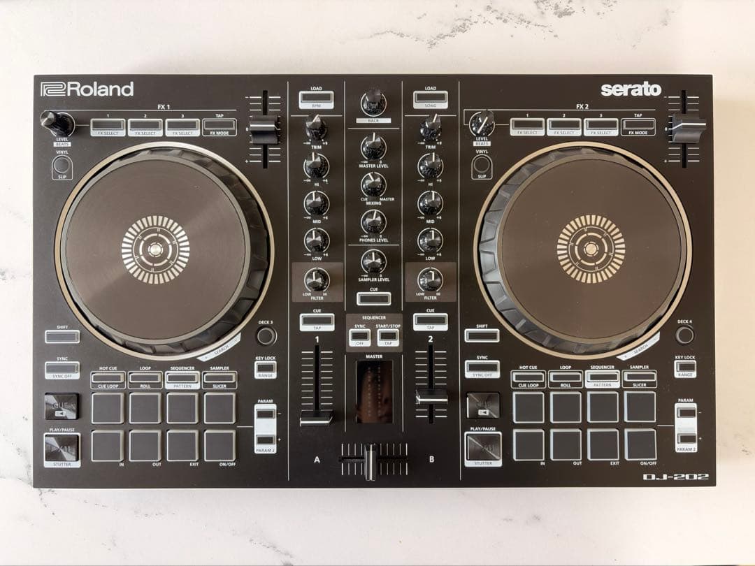 Roland DJ-202 USBケーブル付き ROLAND ( ローランド ) DJ-202 Serato DJ対応PCDJコントローラー 送料