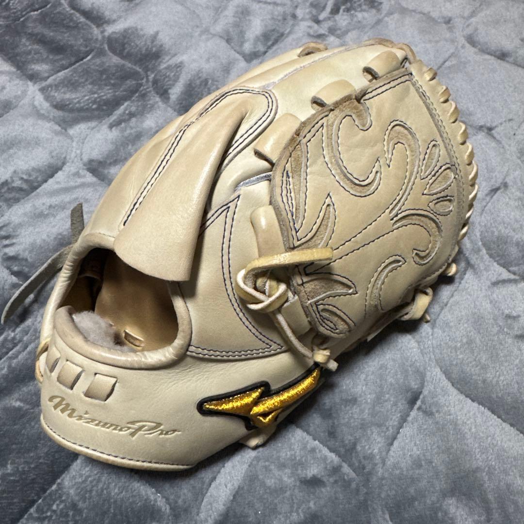 （値下げ交渉可）Mizuno Pro 硬式・軟式兼用グローブ キャメル 2024モデル】ミズノプロ クラシック 硬式 グローブ グラブ 外野手用