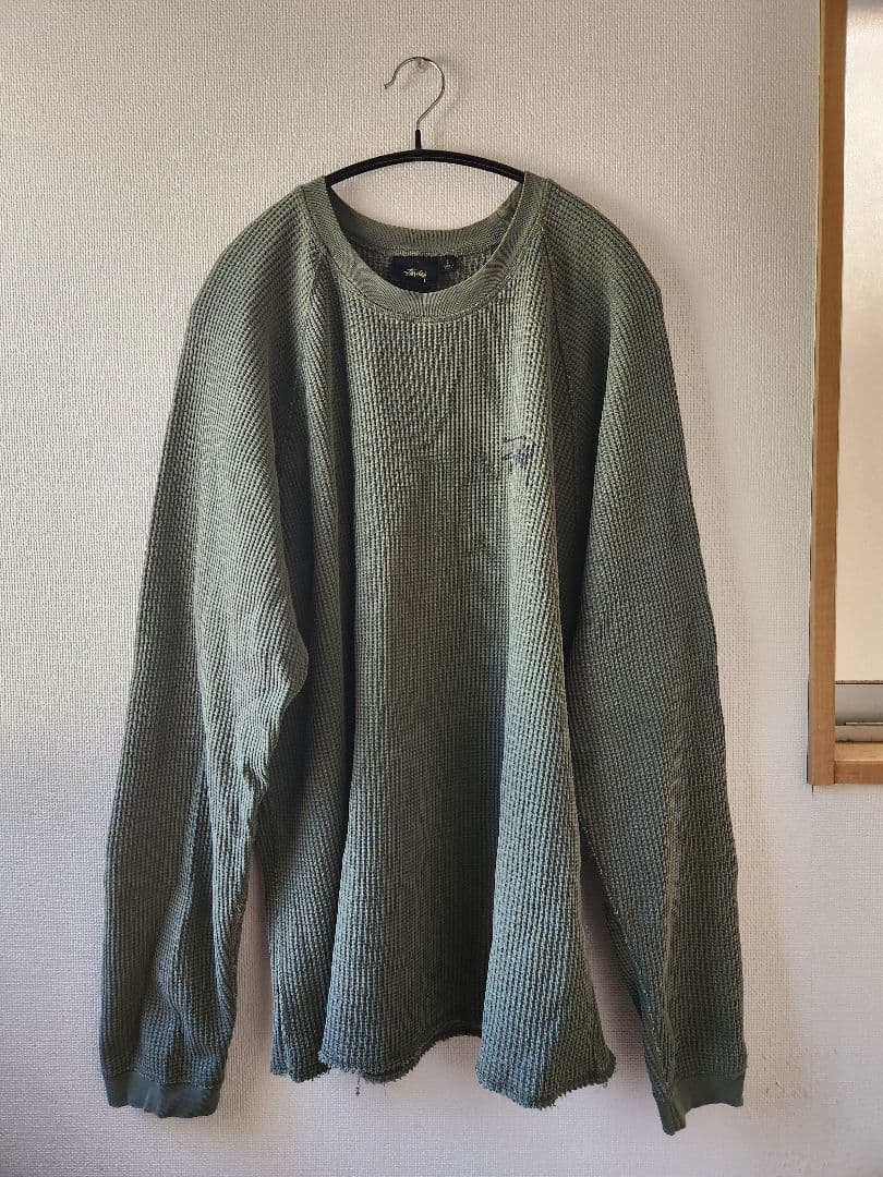 う*ー様 BASIC STUSSY THERMAL Green Stüssy Basic Thermal T-Shirt | Sage | SVD USA