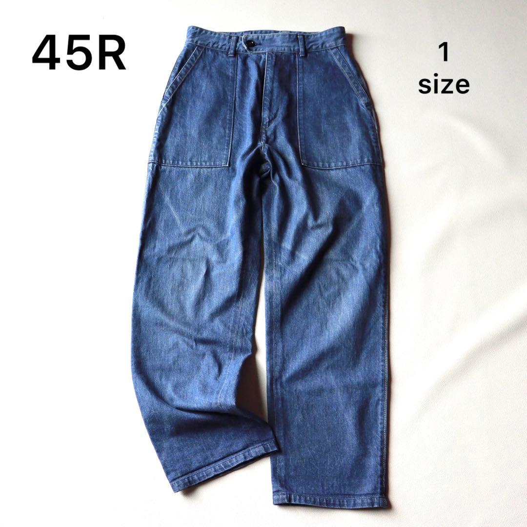 5224【美品】45R　おこめデニムの908ベイカーパンツ 45Rモンプデニムの908ベイカーパンツ（淡）: WOMEN｜45R