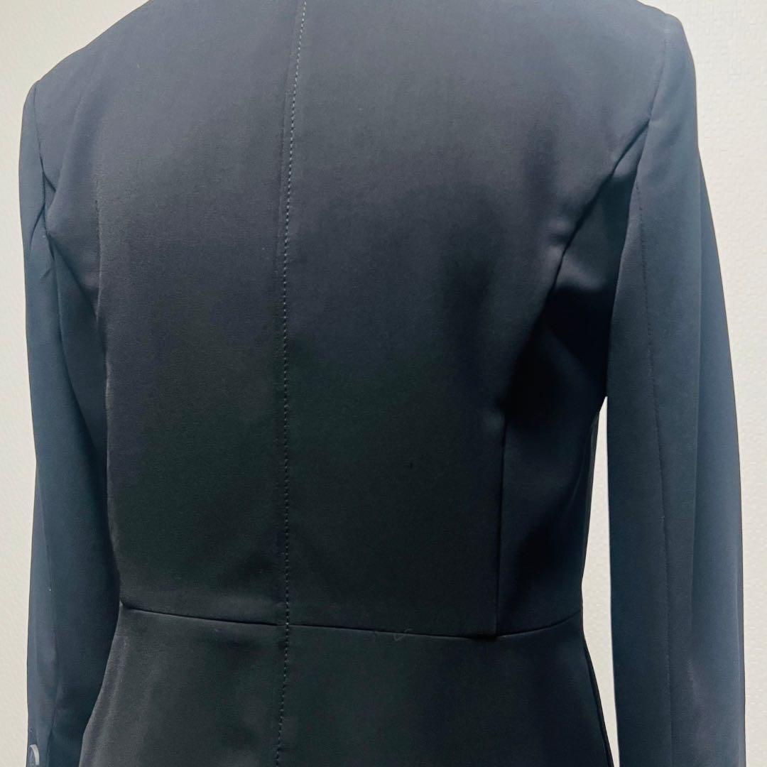 《未使用》黒 パンツスーツ シングルボタンジャケットM　パンツL　春〜秋