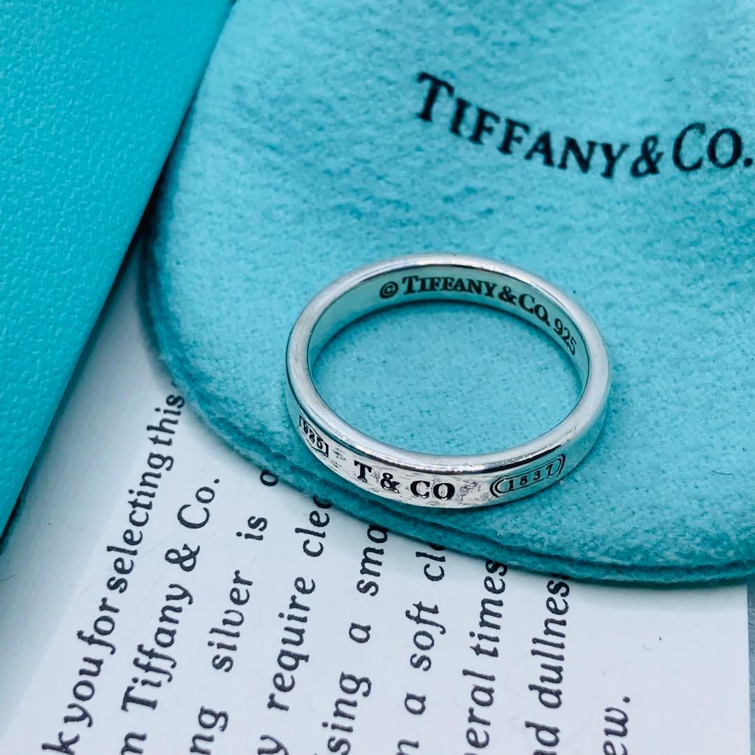 極美品✨ ティファニー リング ナロー 1837 AG925 #19 TIFFANY&Co.（ティファニー） リング 1837 ナロー リング 輝くブランド