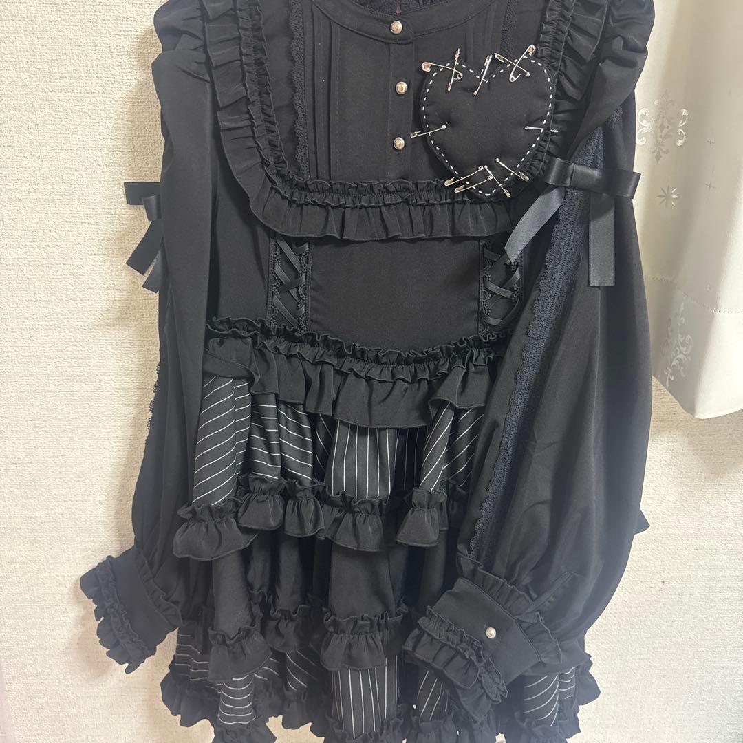 DimMoire ディムモアール フリルに埋もれて見る悪夢ドレス 黒 L - メルカリ