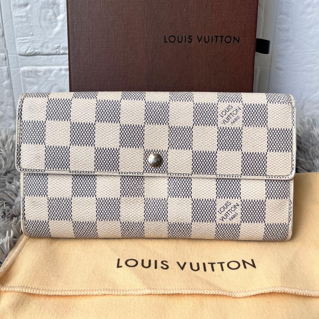 ルイヴィトン　ポルトフォイユサラ　ダミエアズール　ホワイト　長財布 LOUIS VUITTON（ルイ・ヴィトン） 【新品】ルイヴィトン 長財布
