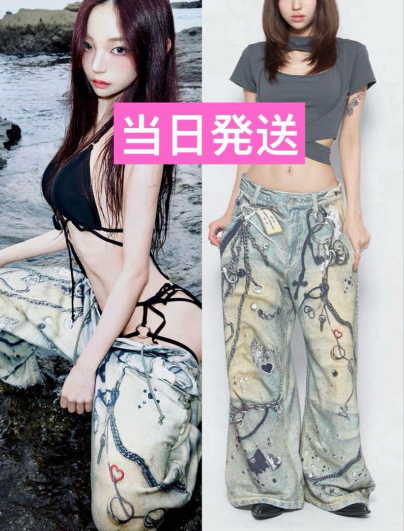 THEREDTHREAD S print sweat1 toys パンツ theredthread S print