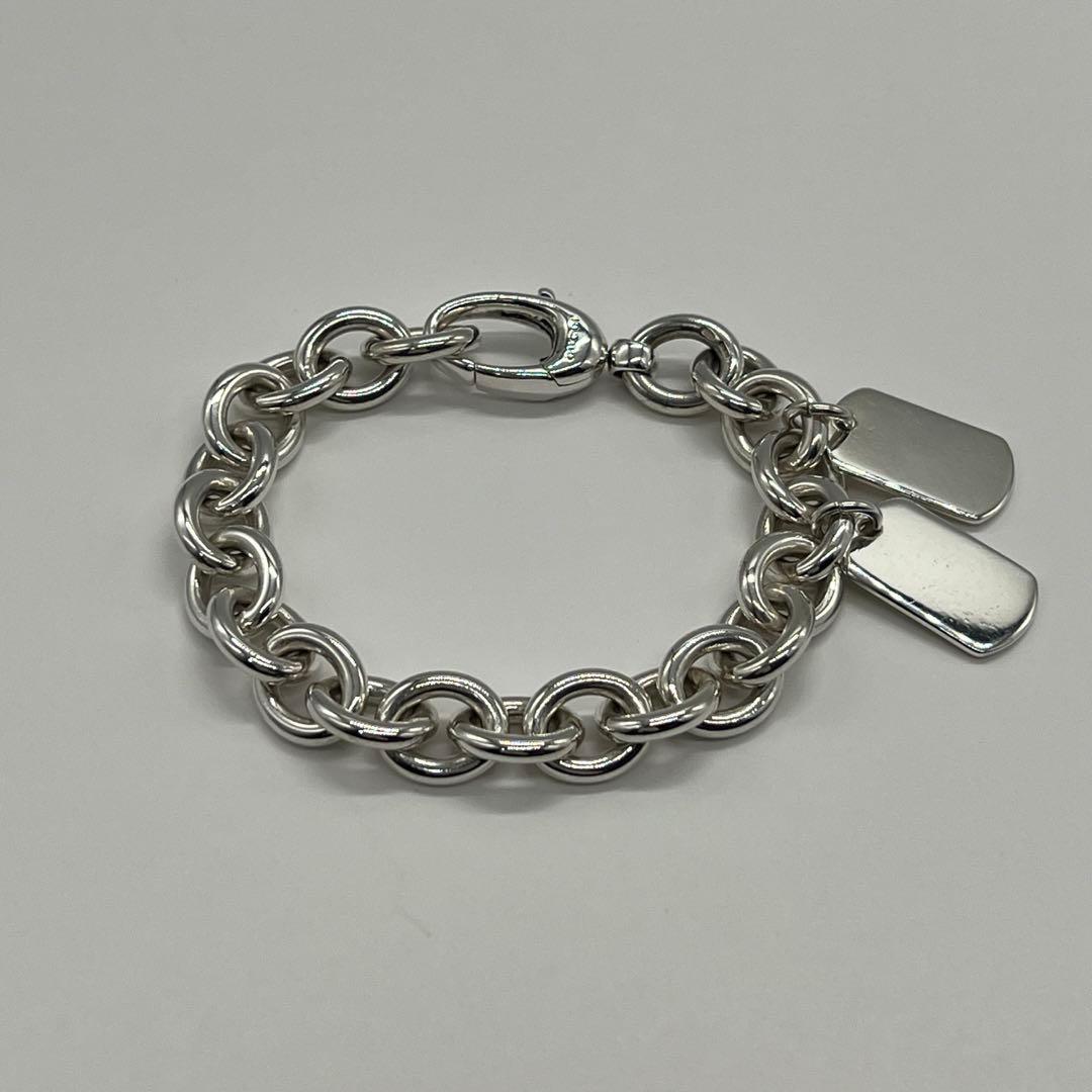 グッチ GUCCI ドッグタグ チェーン ブレスレット SV925 希少