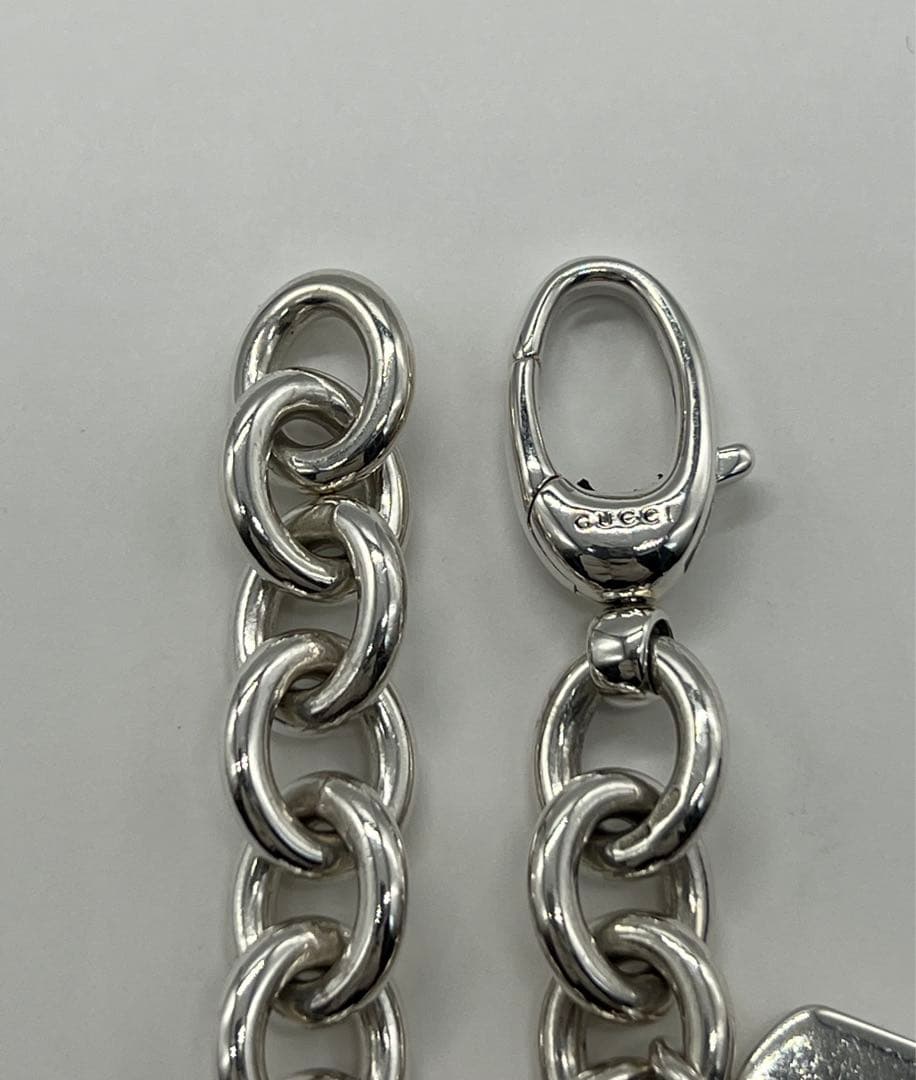 グッチ GUCCI ドッグタグ チェーン ブレスレット SV925 希少