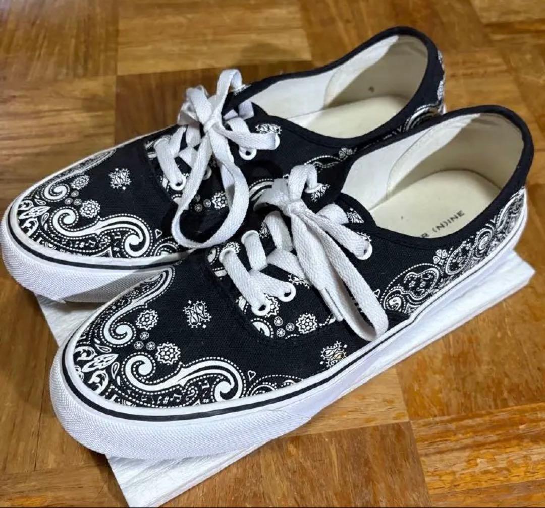 ナンバーナイン NUMBER (N)INE ペイズリー スニーカー - メルカリ