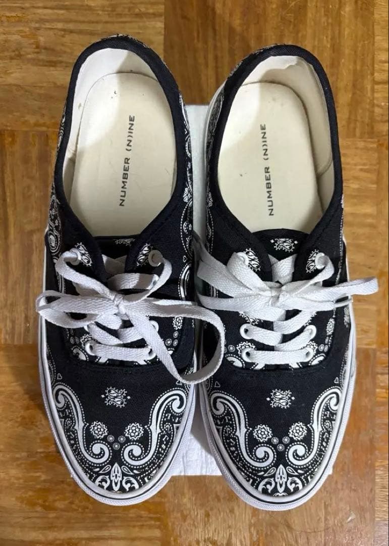 ナンバーナイン NUMBER (N)INE ペイズリー スニーカー - メルカリ